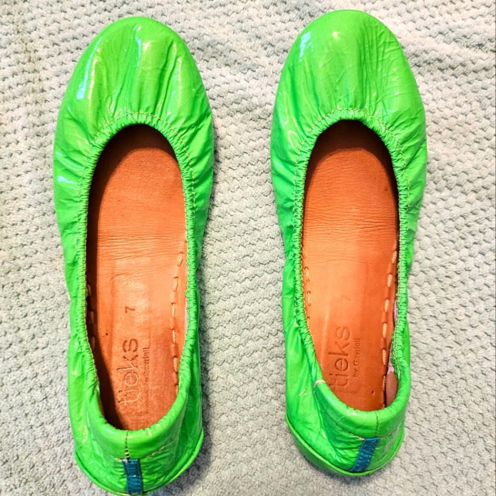 Tieks NEON Galatic Green sz 7